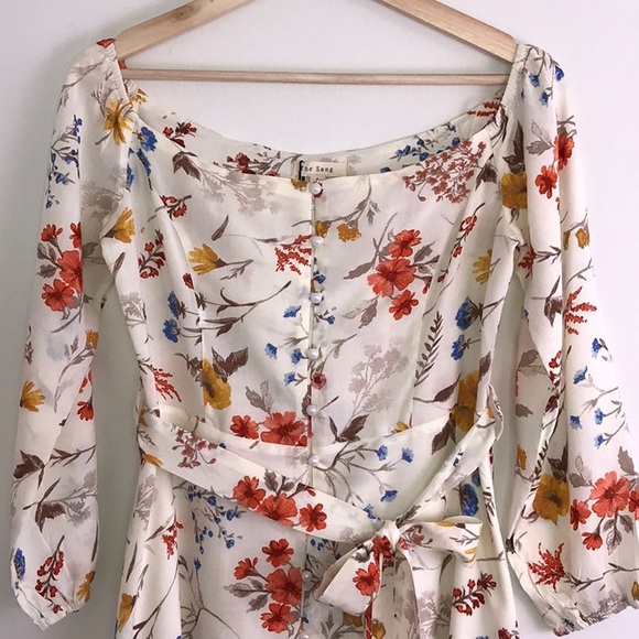 Wild About Flowers Off Shoulder Midi - Picture 4 of 8